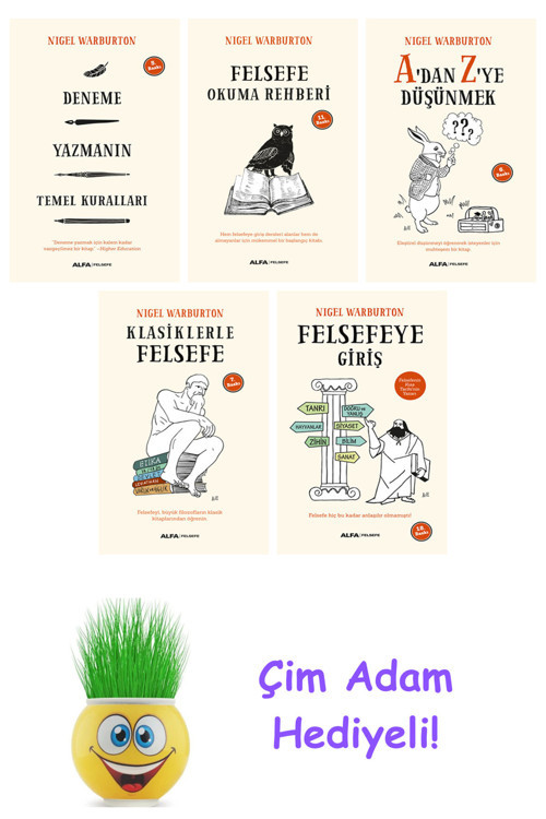 Nigel Warburton 5 Kitap Seti + Çim Adam Hediye