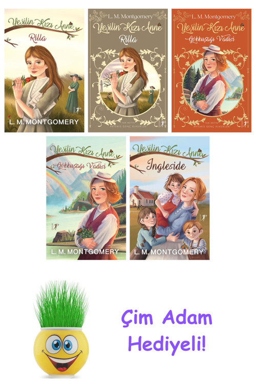 Lucy Maud Montgomery 5 Kitap Seti + Çim Adam Hediye