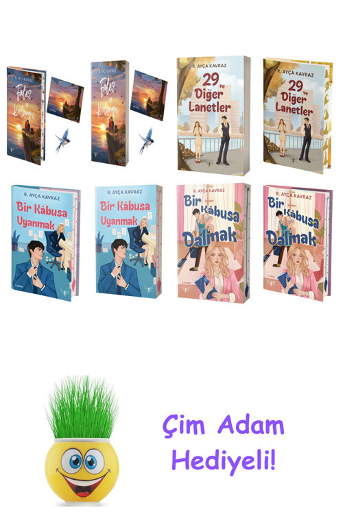 R. Ayça Kavraz 8 Kitap Seti + Çim Adam Hediye