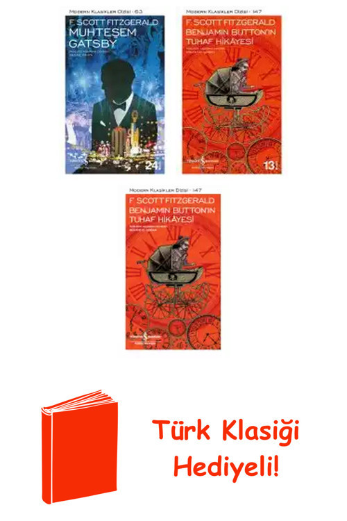 Francis Scott Fitzgerald 3 Kitap Seti + Türk Klasiği Hediye