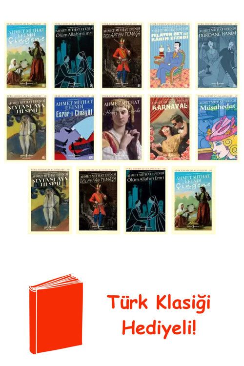 Ahmet Mithat Efendi 14 Kitap Seti + Türk Klasiği Hediye