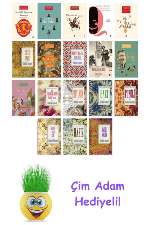 Abdülbaki Gölpınarlı 18 Kitap Seti + Çim Adam Hediye
