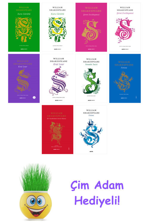 William Shakespeare 10 Kitap Seti + Çim Adam Hediye