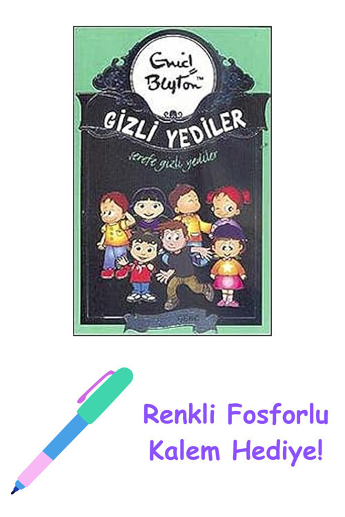 Gizli Yediler - Şerefe 8. Kitap + Renkli Fosforlu Kalem