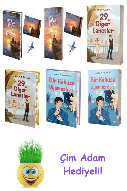 R. Ayça Kavraz 6 Kitap Seti + Çim Adam Hediye
