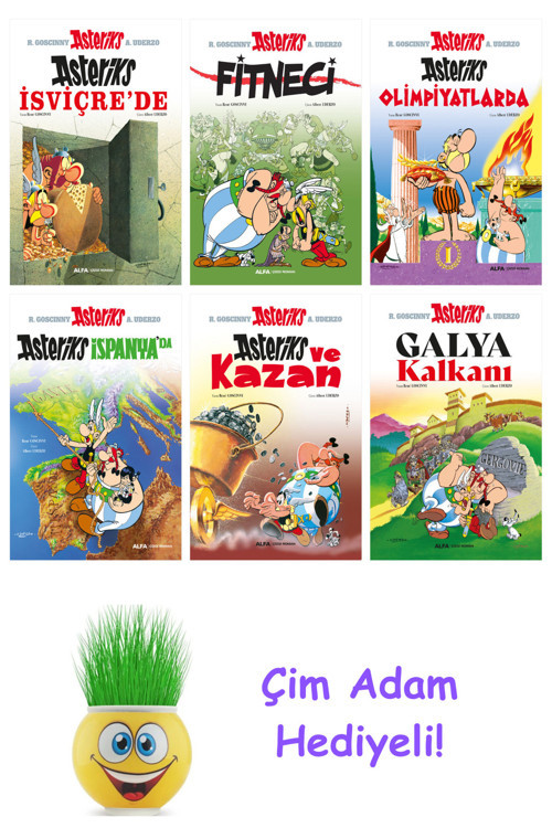Rene Goscinny 6 Kitap Seti + Çim Adam Hediye