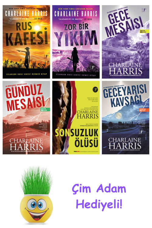 Charlaine Harris 6 Kitap Seti + Çim Adam Hediye