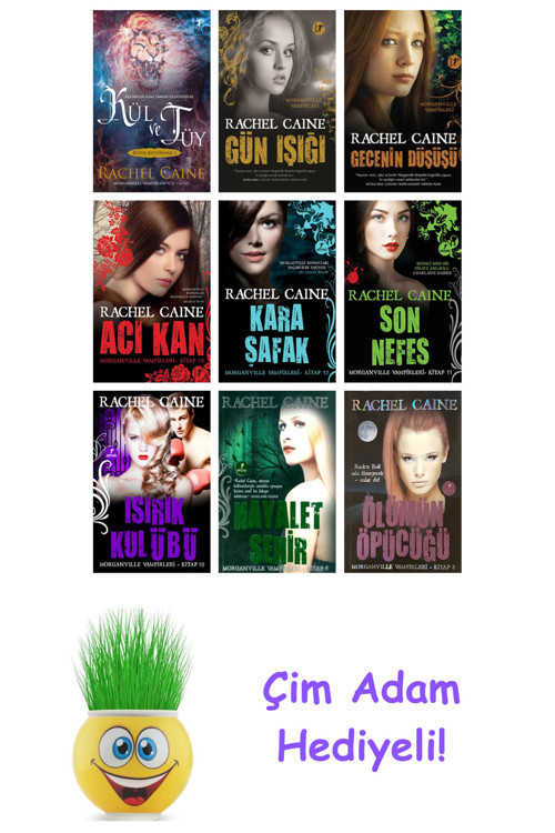 Rachel Caine 9 Kitap Seti + Çim Adam Hediye