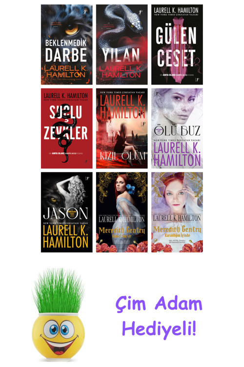 Laurell K. Hamilton 9 Kitap Seti + Çim Adam Hediye
