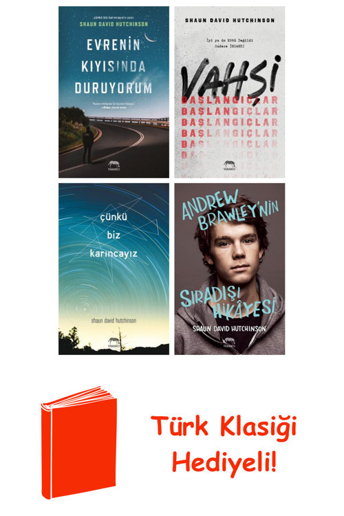 Shaun David Hutchinson 4 Kitap Seti + Türk Klasiği Hediye