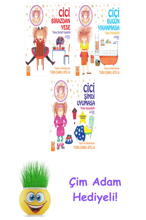 Tuba Şamlı Atilla 3 Kitap Seti + Çim Adam Hediye