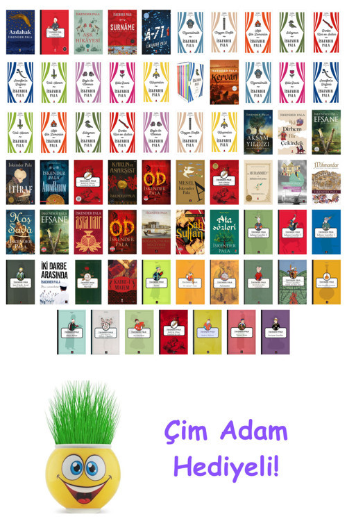 İskender Pala 67 Kitap Seti + Çim Adam Hediye