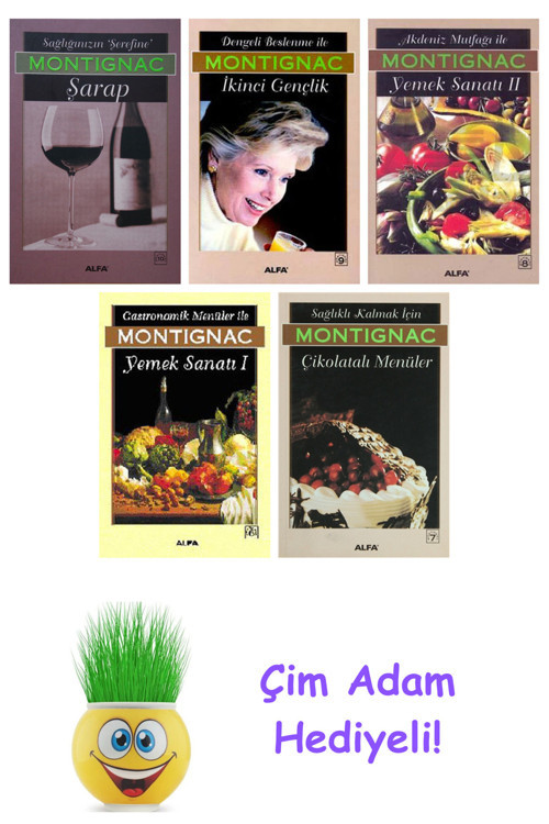 Michel Montignac 5 Kitap Seti + Çim Adam Hediye