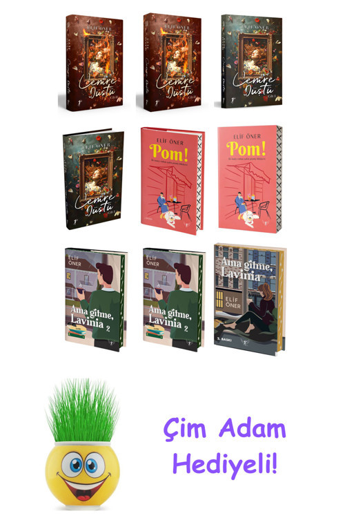 Elif Öner 9 Kitap Seti + Çim Adam Hediye