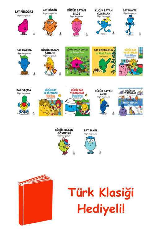Roger Hargreaves 17 Kitap Seti + Türk Klasiği Hediye