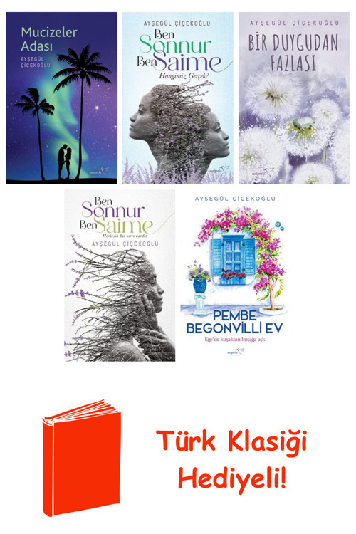Ayşegül Çiçekoğlu 5 Kitap Seti + Türk Klasiği Hediye