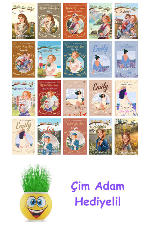 Lucy Maud Montgomery 20 Kitap Seti + Çim Adam Hediye