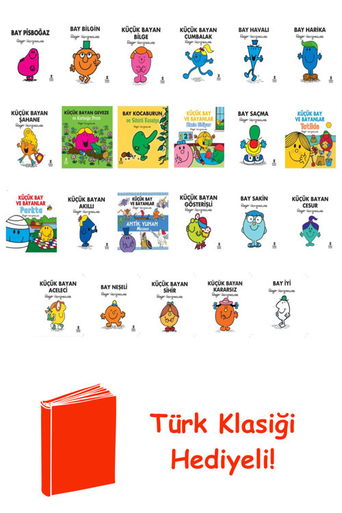 Roger Hargreaves 23 Kitap Seti + Türk Klasiği Hediye
