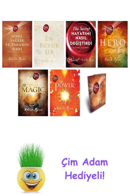 Rhonda Byrne 7 Kitap Seti + Çim Adam Hediye