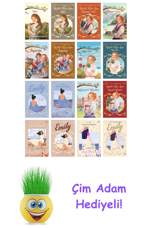 Lucy Maud Montgomery 16 Kitap Seti + Çim Adam Hediye