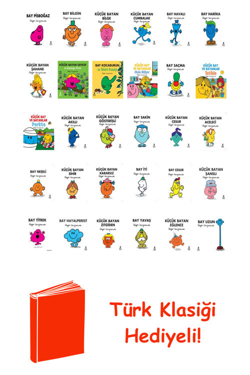 Roger Hargreaves 31 Kitap Seti + Türk Klasiği Hediye