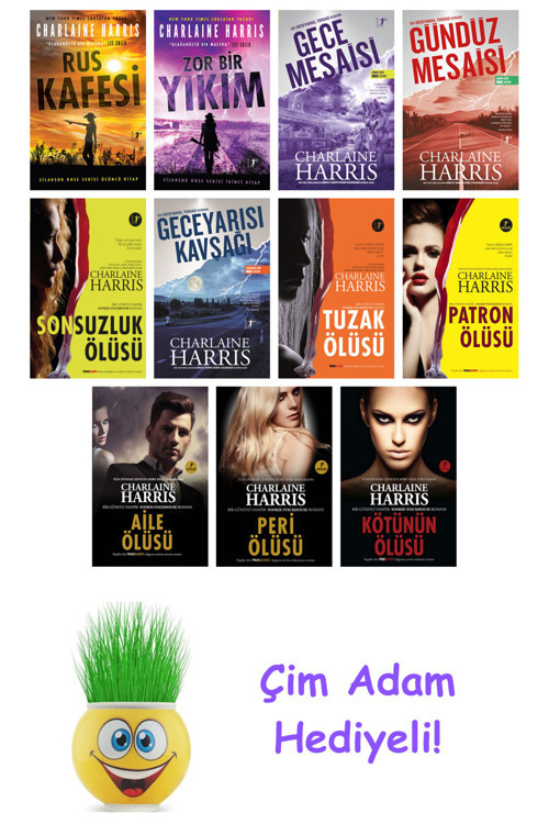 Charlaine Harris 11 Kitap Seti + Çim Adam Hediye