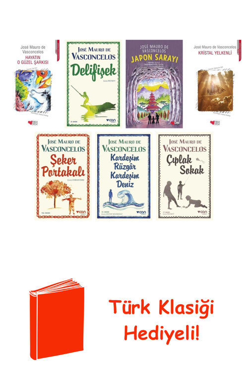 José Mauro De Vasconcelos 7 Kitap Seti + Türk Klasiği Hediye