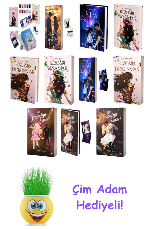 K. Kübra Berk 11 Kitap Seti + Çim Adam Hediye