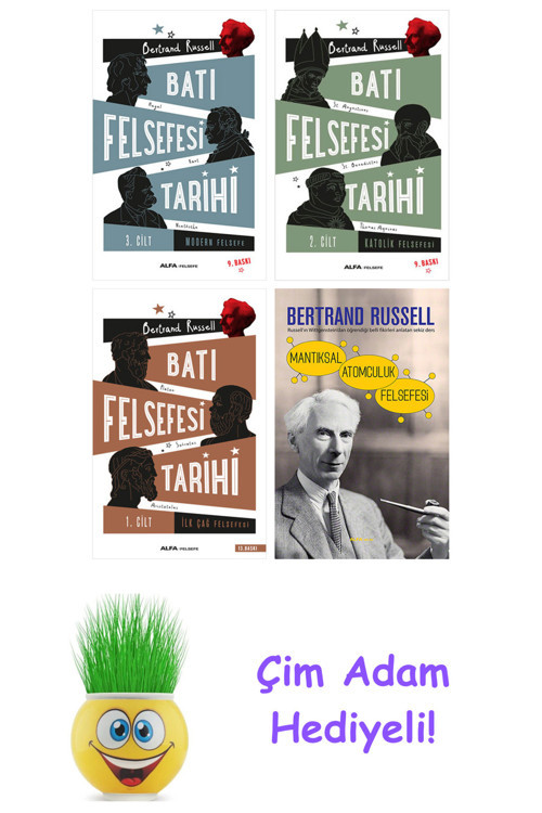 Bertrand Russell 4 Kitap Seti + Çim Adam Hediye