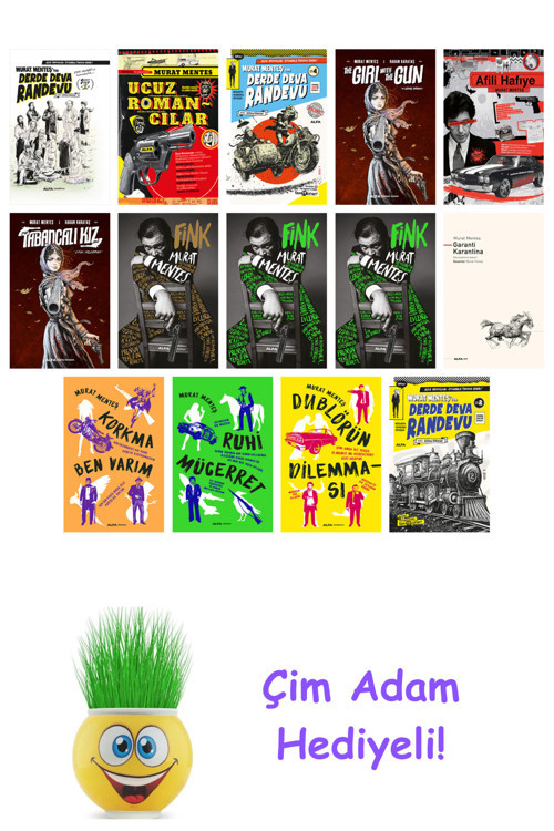 Murat Menteş 14 Kitap Seti + Çim Adam Hediye