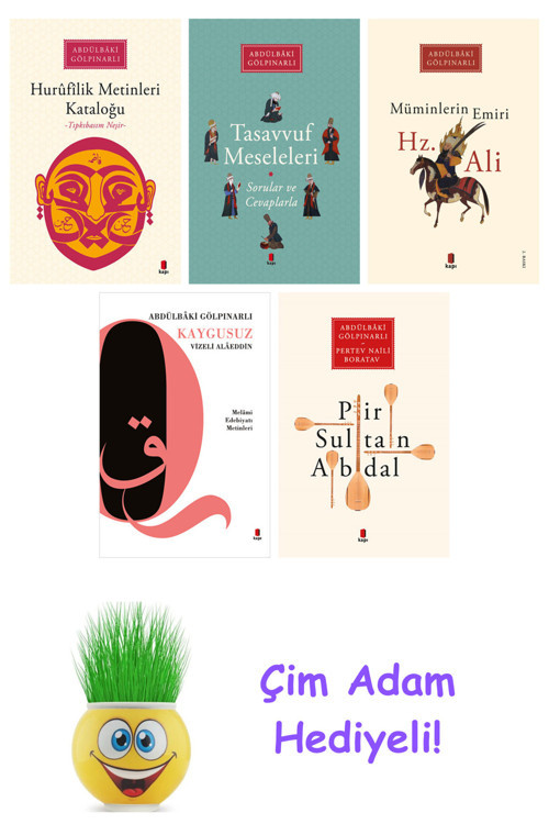 Abdülbaki Gölpınarlı 5 Kitap Seti + Çim Adam Hediye