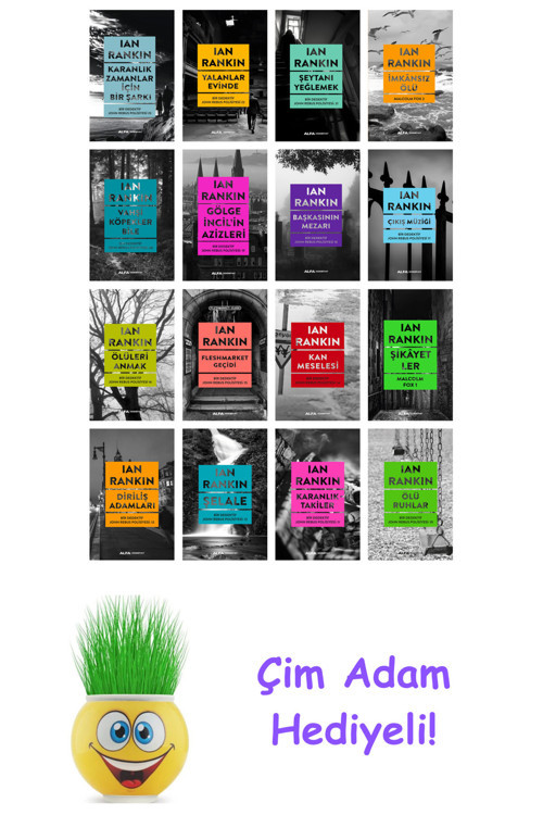 Ian Rankin 16 Kitap Seti + Çim Adam Hediye