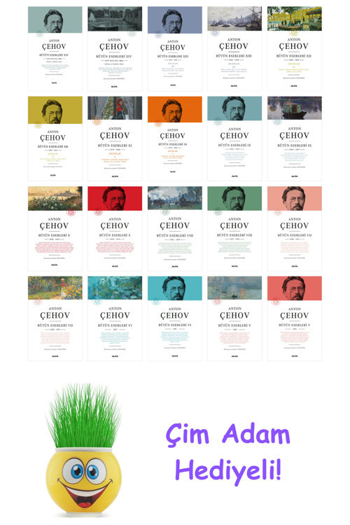 Anton Pavloviç Çehov 20 Kitap Seti + Çim Adam Hediye