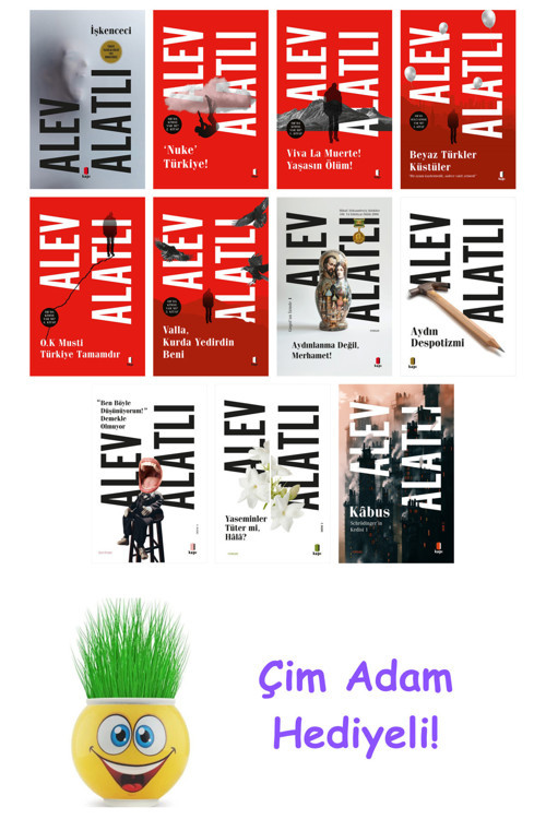 Alev Alatlı 11 Kitap Seti + Çim Adam Hediye