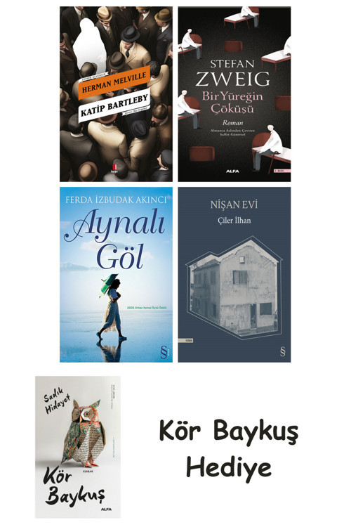 Katip Bartleby + Bir Yüreğin Çöküşü + Aynalı Göl + Nişan Evi + Kör Baykuş
