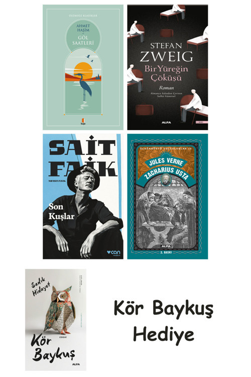Göl Saatleri + Bir Yüreğin Çöküşü + Son Kuşlar + Zacharius Usta + Kör Baykuş