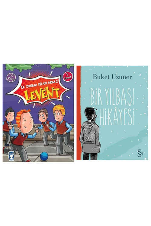 Levent İlk Okuma Kitaplarım 2 Set (10 Kitap): 1. Sınıf + Bir Yılbaşı Hikayesi