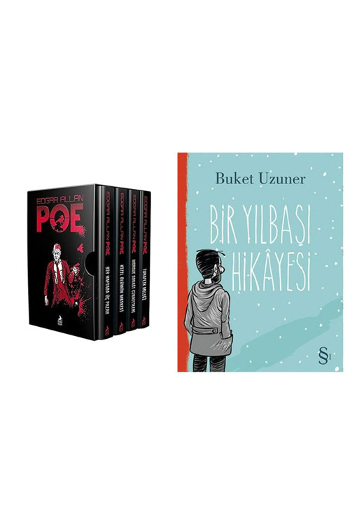 Edgar Allan Poe Bütün Eserleri - 4 Kitap Set + Bir Yılbaşı Hikayesi