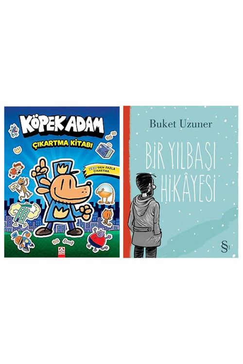 Köpek Adam Çıkartma Kitabı + Bir Yılbaşı Hikayesi