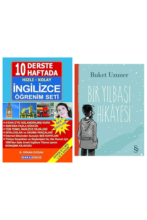 10 Derste 10 Haftada Hızlı Kolay İngilizce Öğrenim Seti: Ses Kayıtları İle + Bir Yılbaşı Hikayesi