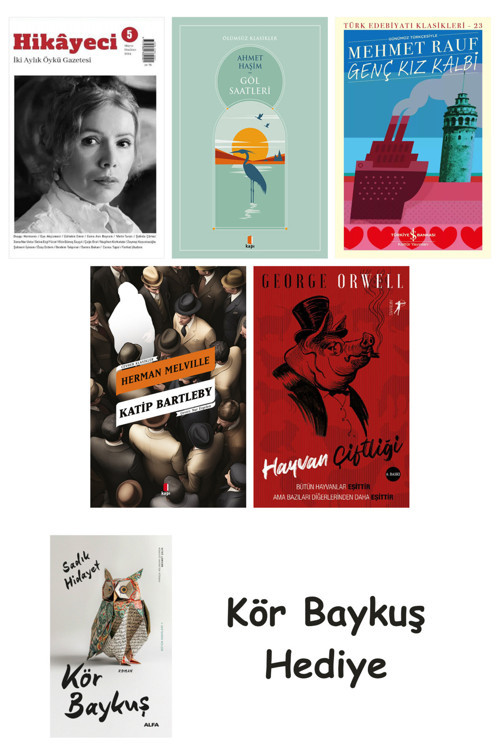 Hikayeci - 5 + Göl Saatleri + Genç Kız Kalbi + Katip Bartleby + Hayvan Çiftliği + Kör Baykuş