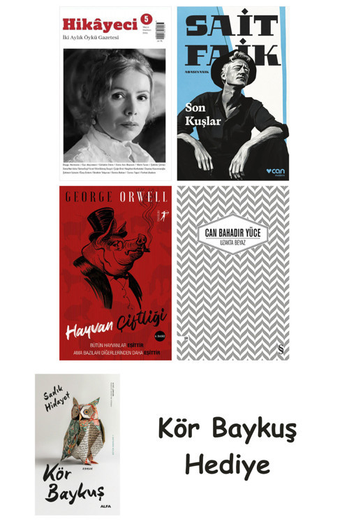 Hikayeci - 5 + Son Kuşlar + Hayvan Çiftliği + Uzakta Beyaz + Kör Baykuş