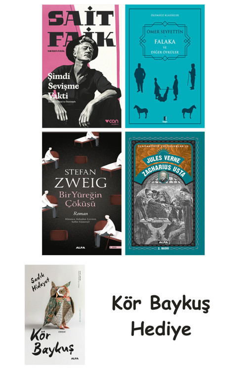 Şimdi Sevişme Vakti + Falaka Ve Diğer Öyküler + Bir Yüreğin Çöküşü + Zacharius Usta + Kör Baykuş
