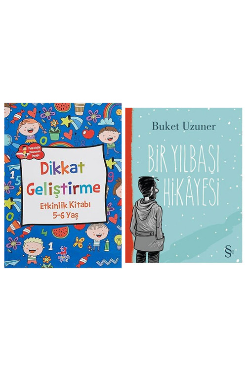 Dikkat Geliştirme - Etkinlik Kitabı (5-6 Yaş) + Bir Yılbaşı Hikayesi