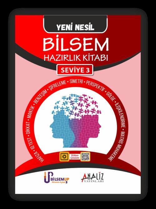 BİLSEM HAZIRLIK KİTABI YENİ NESİL SEVİYE 3 - ANALİZ YAYINLARI