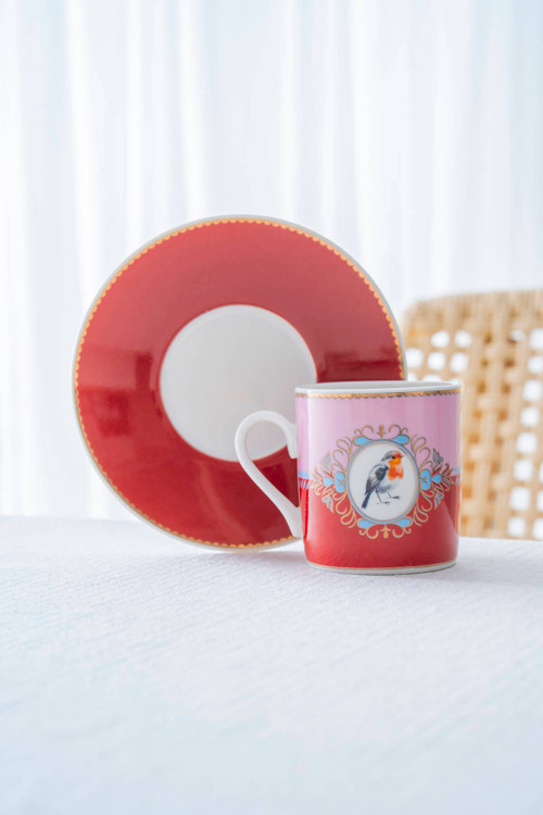Candy 6 Kişilik Porselen Kahve Fincan Takımı - 90 Ml