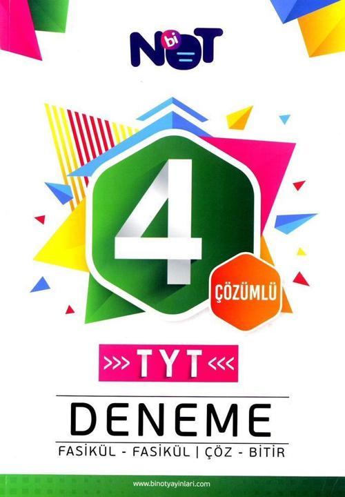 TYT 4 DENEME SETİ ÇÖZÜMLÜ - BİNOT YAYINLARI
