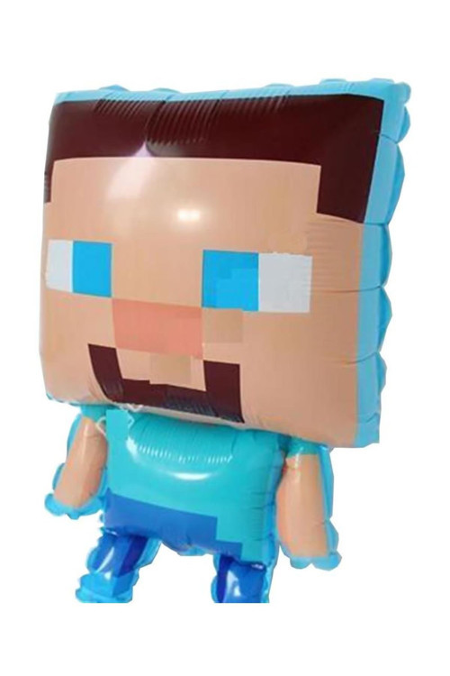 Minecraft Folyo Balon 70cmx45cm Doğum Günü Parti Helyumla Uçan