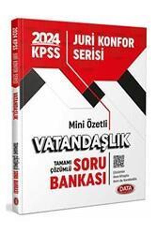 KPSS JURİ KONFOR SERSİ MİNİ ÖZETLİ VATANDAŞLIK TAMAMI ÇÖZÜMLÜ SORU BANKASI 2024 - DATA
