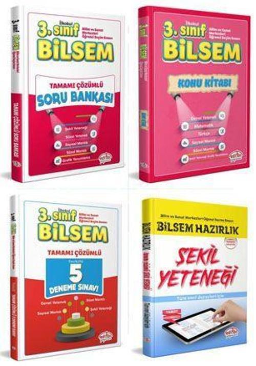 3.SINIF BİLSEM HAZIRLIK KİTAPLARI 4 LÜ SET - EDİTÖR YAYINLARI